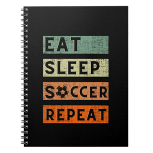 Cuaderno Repetición de Eat Sleep Soccer