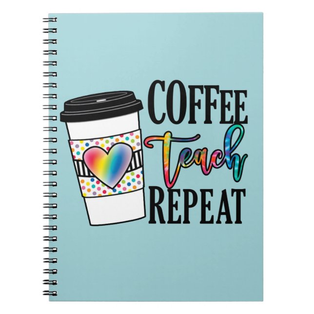 Cuaderno Repetición de Teach de Café - Vida Divertida Del P (Frente)