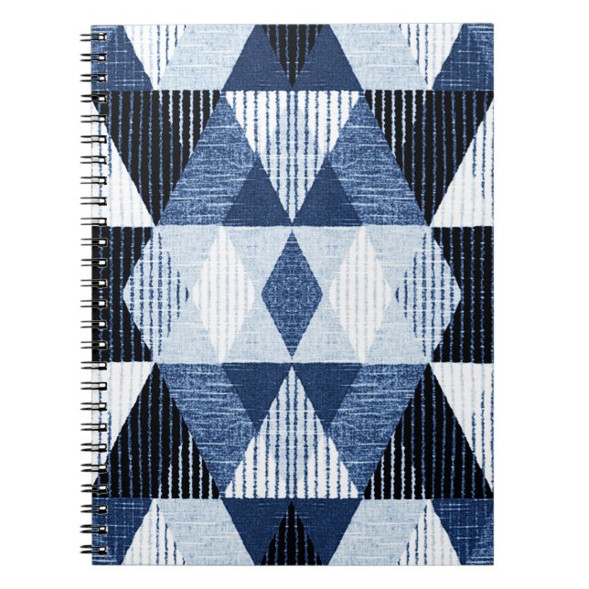 Cuaderno Repetición Geométrica: Fondo texturado. (Frente)