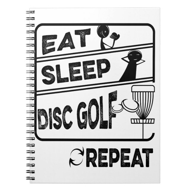 Cuaderno Repetir el sueño del disco de golf (Frente)