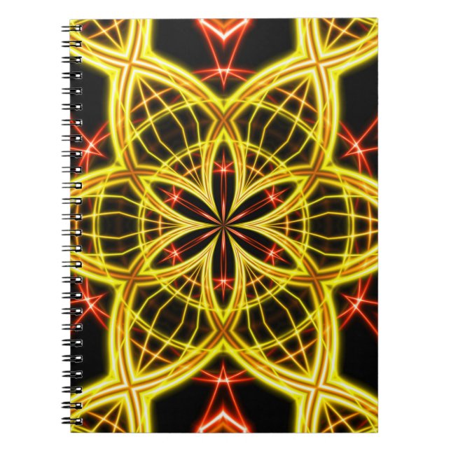 Cuaderno Representación 3D de la luz de la etapa dorada (Frente)