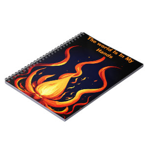 Cuaderno Representación de 4K de vectores de llama surreali
