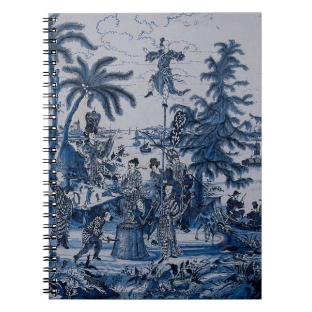 Cuaderno Repro Chinoiserie Delft Blue and White Tile (Frente)