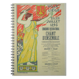 Cuaderno Reproducción de una publicidad de poster el