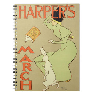 Cuaderno Reproducción mag de Harper de una publicidad de