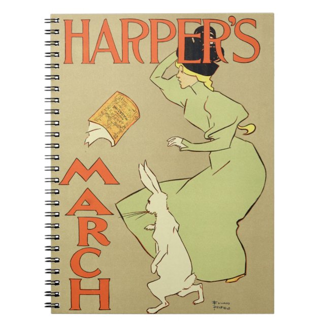 Cuaderno Reproducción mag de Harper de una publicidad de (Frente)