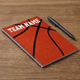 Cuaderno Reproductor de baloncesto personalizado, entrenado