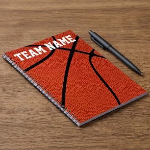 Cuaderno Reproductor de baloncesto personalizado, entrenado
