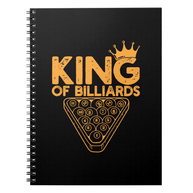 Cuaderno Reproductor de Billiards | Rey De Billetes (Frente)