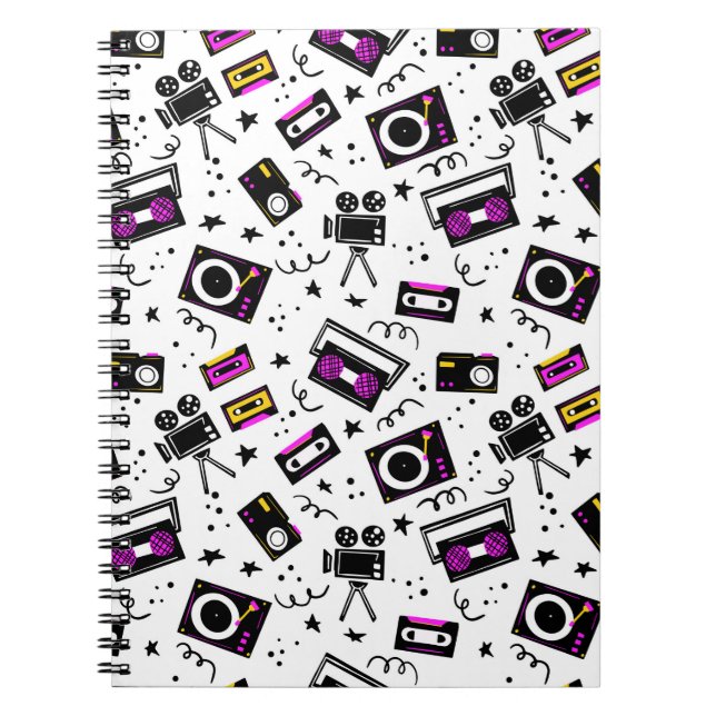 Cuaderno Reproductor de música, grabadora de cinta, videocá (Frente)