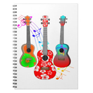 Cuaderno Reproductor de Ukulele Island Tropical