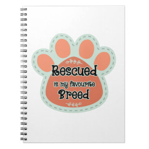 Cuaderno Rescatado Es La Raza De Mi Perro Huella