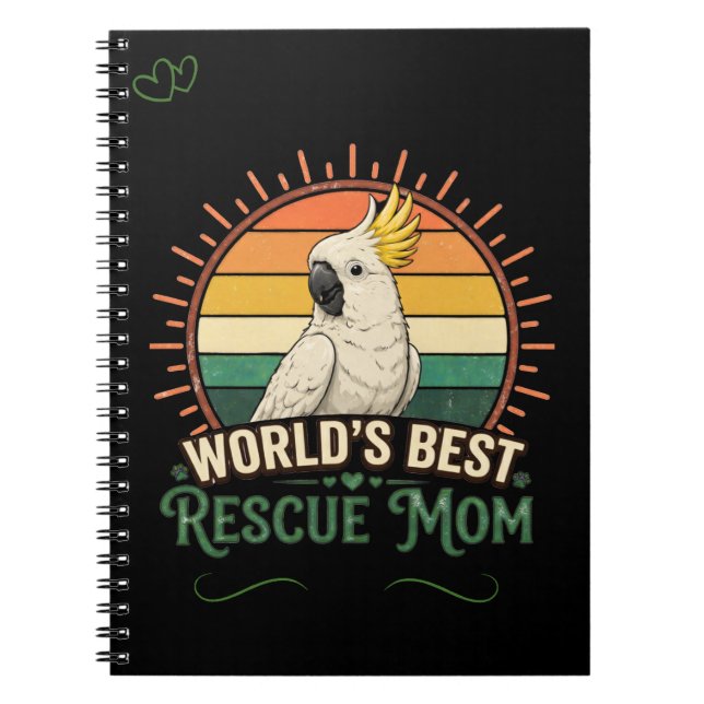 Cuaderno Rescate de cacatúa Mamá pájaro (Frente)