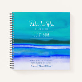 Cuaderno Reserve Vacaciones Rental Beach House Ocean Blue