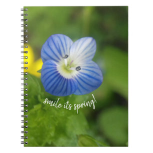 Cuaderno resorte azul - portátil