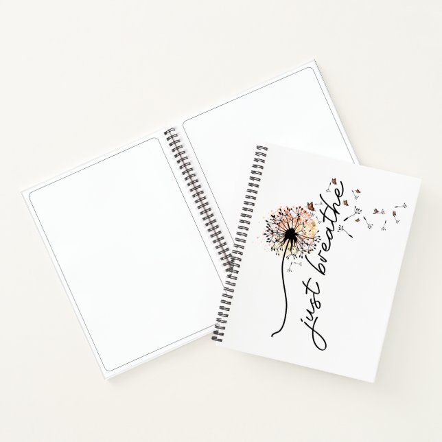 Cuaderno Respira Diente de León Cuidado Personal Motivacion (Interior)