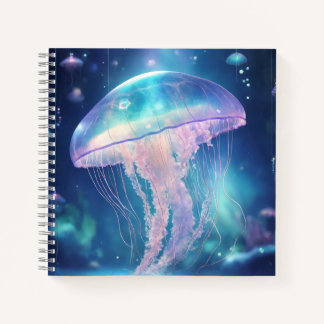 Cuaderno Resplandor de Medusa Neon Fluorescente 