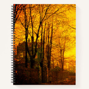 Cuaderno Resplandor de octubre John Atkinson Grimshaw
