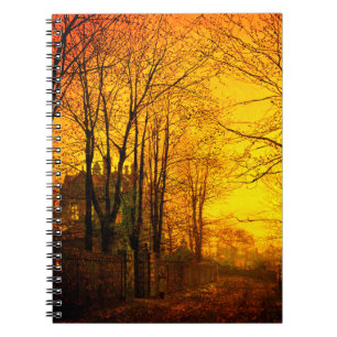 Cuaderno Resplandor de octubre John Atkinson Grimshaw