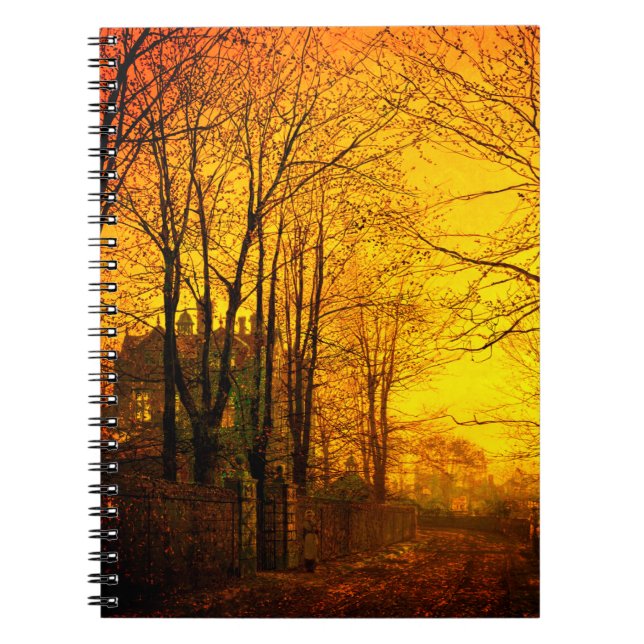 Cuaderno Resplandor de octubre John Atkinson Grimshaw (Frente)