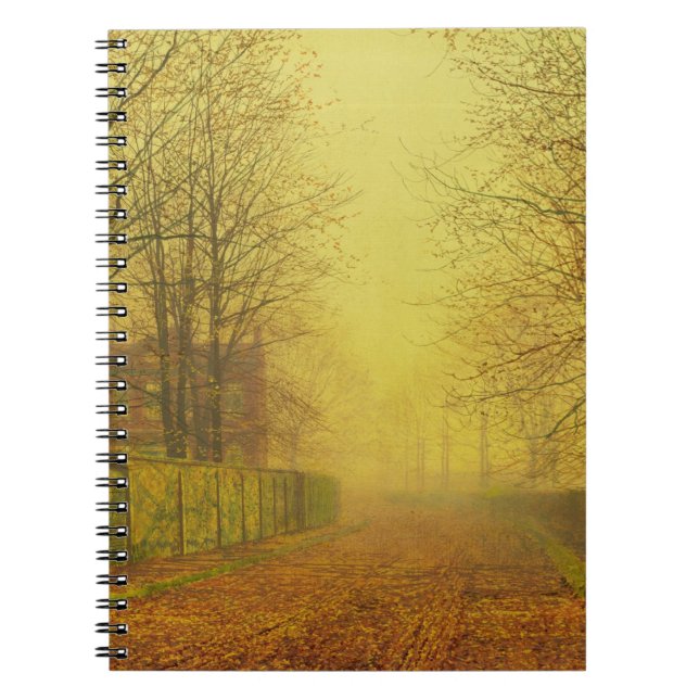 Cuaderno Resplandor de tarde de Juan Atkinson Grimshaw el (Frente)