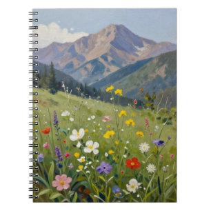Cuaderno Resplandor de Verano: Un Vibrante Prado de Flores
