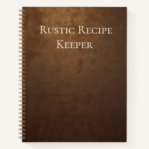 Cuaderno Responsable Rústico de Recetas