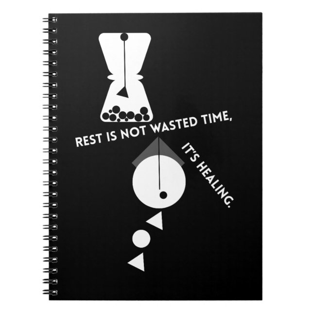 Cuaderno Rest Is Not Wasted Time – Healing Journal (Frente)