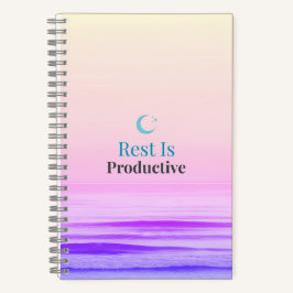 Cuaderno Rest Is Productive – Minimal Motivational Notebook