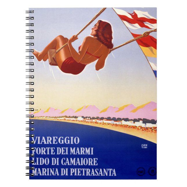 Cuaderno Restauración de Viareggio Italia Poster de Viajes  (Frente)