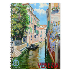 Cuaderno Restauración del Poster de Viajes Vintage de Itali