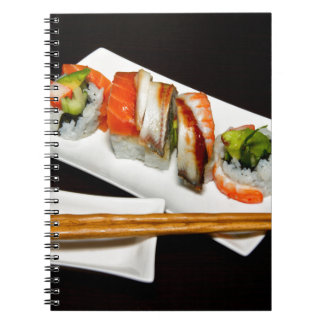 Cuaderno Restaurante de comida de sushi come comidas exótic