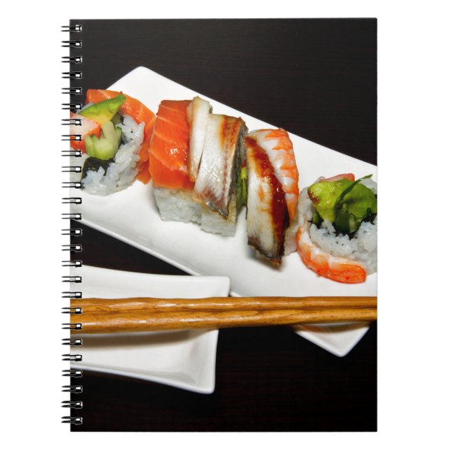 Cuaderno Restaurante de comida de sushi come comidas exótic (Frente)