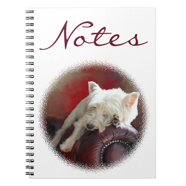Cuaderno Resting Westie (Frente)