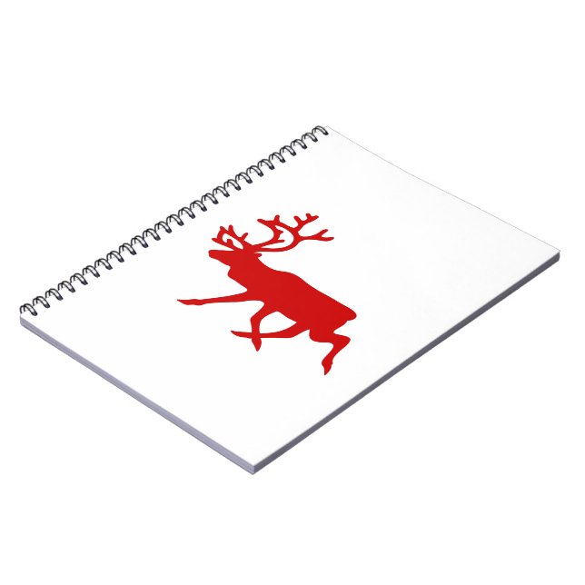 Cuaderno Resto Rojo / Silhouette Caribou (Lado Izquierdo)