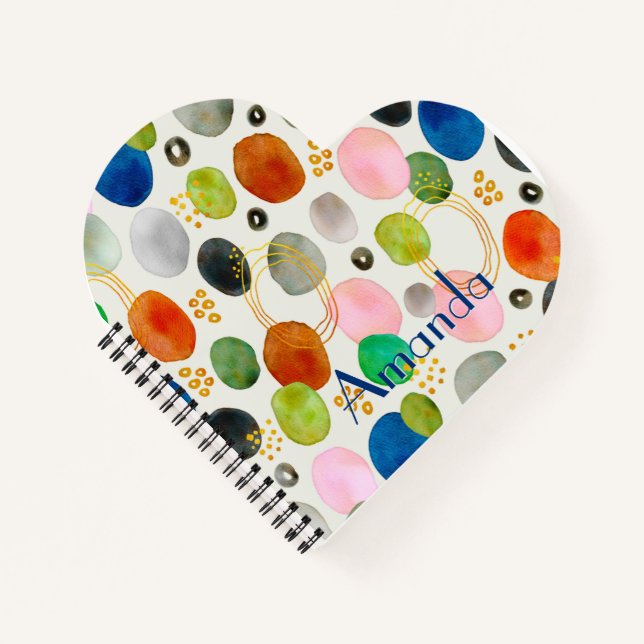 Cuaderno Resumen acuarela Pebble Gold Purpurina Arte (Anverso)