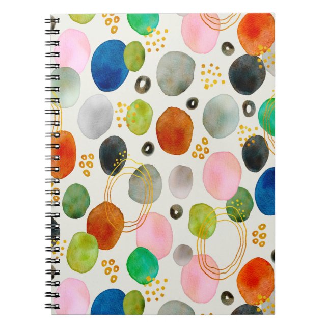 Cuaderno Resumen acuarela Pebble Gold Purpurina Arte (Frente)