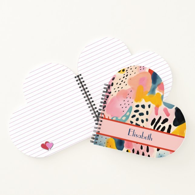 Cuaderno Resumen animal Coloful retro moderno (Interior)