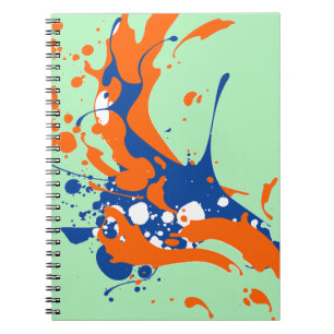 Cuaderno Resumen Art Mint Green Arte Moderno salpicar