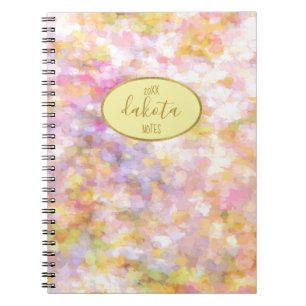 Cuaderno Resumen Art Palo Pastel Amarillo Amarillo Nota del