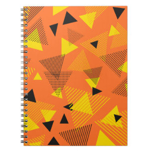 Cuaderno Resumen arte moderno triángulos Naranja negro amar