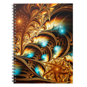 Cuaderno Resumen artístico fondo de luz dorada. Fine de
