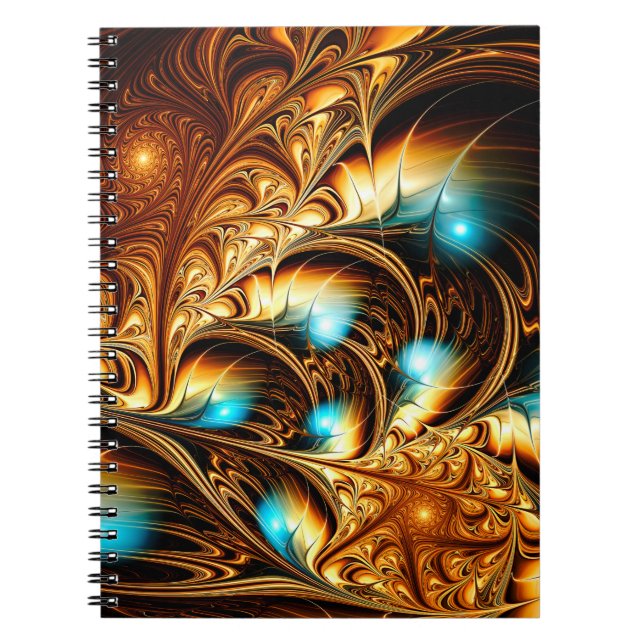 Cuaderno Resumen artístico fondo de luz dorada. Fine de de (Frente)