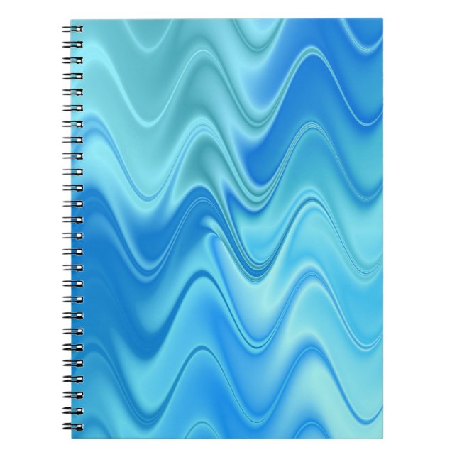 Cuaderno Resumen azul ondulado (Frente)