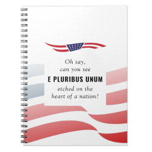 Cuaderno Resumen Bandera Americana Blue Red Motivational Ci