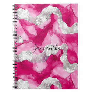 Cuaderno Resumen blanco rosado de Girly
