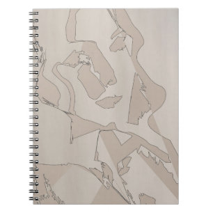 Cuaderno Resumen Bloc de notas de arte de línea mínima