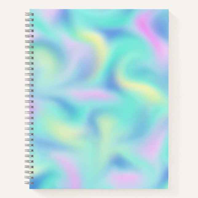 Cuaderno Resumen Bonito Pastel Swirls (Anverso)