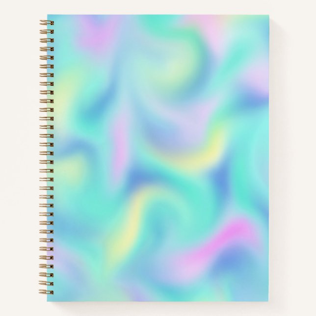 Cuaderno Resumen Bonito Pastel Swirls (Anverso)