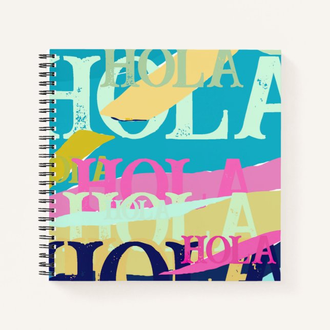 Cuaderno Resumen Colorful Hola (Anverso)